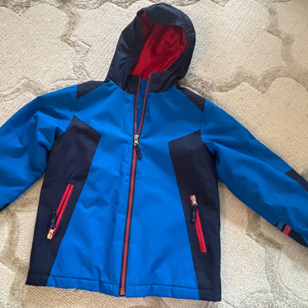 Lands' End Blue and Red Kids Coat